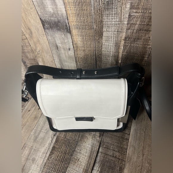 Charles & Keith black white vegan leather Crossbody bag - Picture 14 of 16